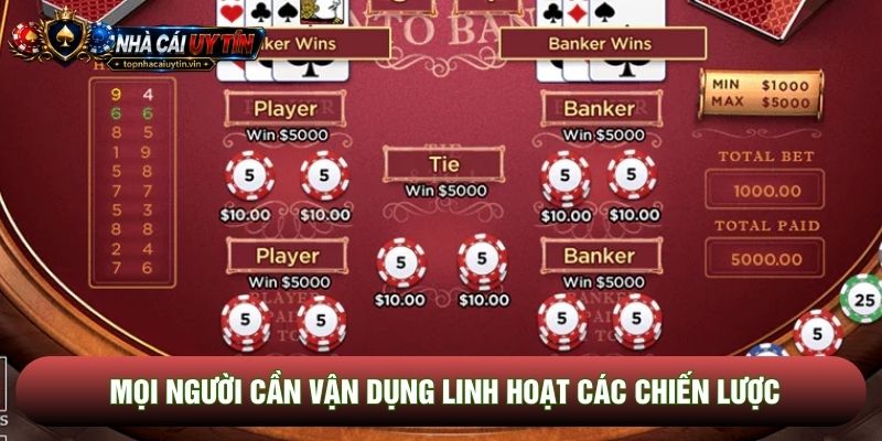 Mọi người cần vận dụng linh hoạt các chiến lược Mọi người cần vận dụng linh hoạt các chiến lược