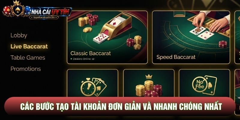 Các bước tạo tài khoản đơn giản và nhanh chóng nhất Các bước tạo tài khoản đơn giản và nhanh chóng nhất